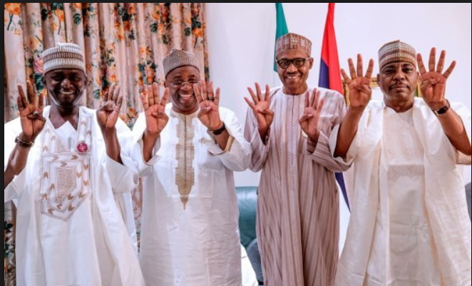 PDP Board of Trustees’ Member, Dep. Nat, Chairman defect to APC, visit President Buhari at Aso Rock