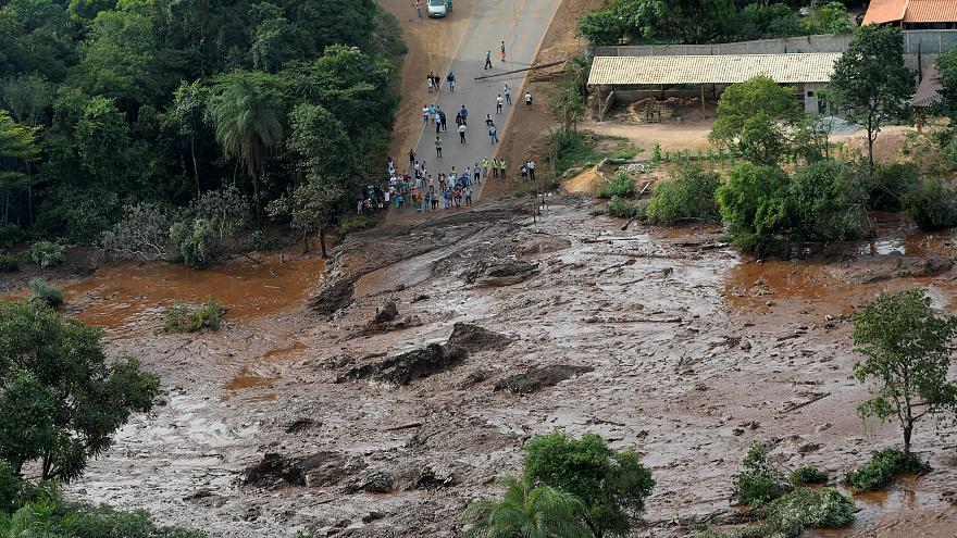 Over 300 feared dead after after dam collapses in Brazil