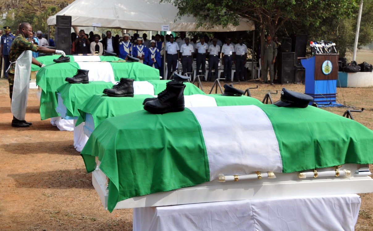 Photos: NAF bury slain personnel