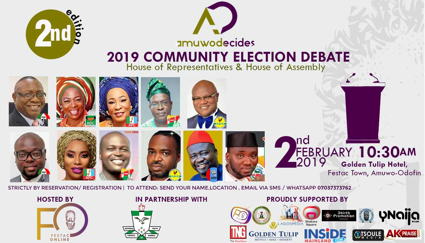 2019: Festaconline, TheNewsGuru host Amuwo Decides debates