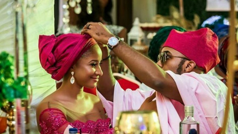 Banky W shows excitement as Adesua Etomi covers Vogue magazine