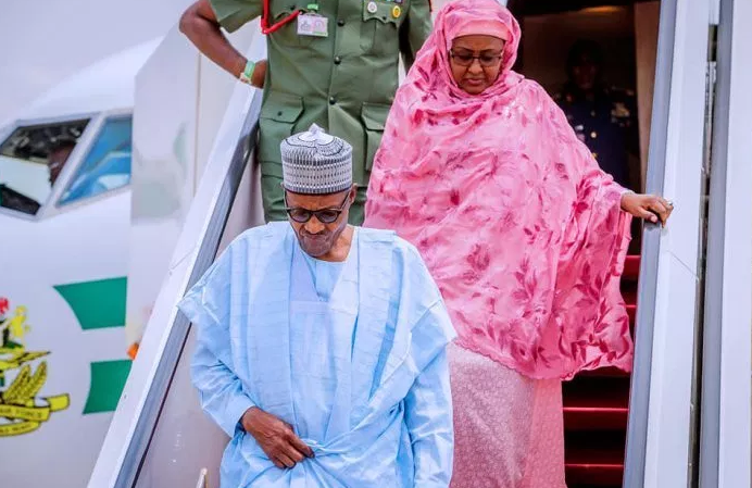 Buhari, wife back in Abuja after governorship poll