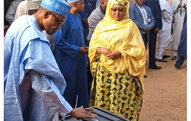 Governorship/Assembly elections: Buhari, wife, vote in Daura
