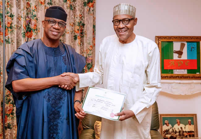 BREAKING: Buhari meets with Abiodun, Osoba, Daniel, others in Aso Rock