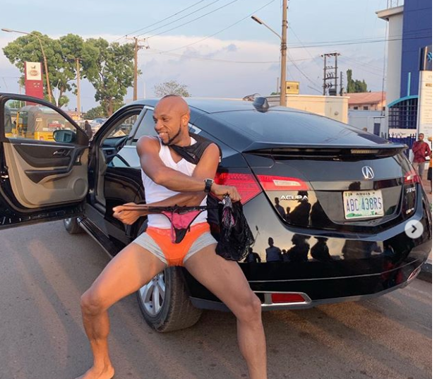 Amazing! Charles Okocha shows off eggplant on social media