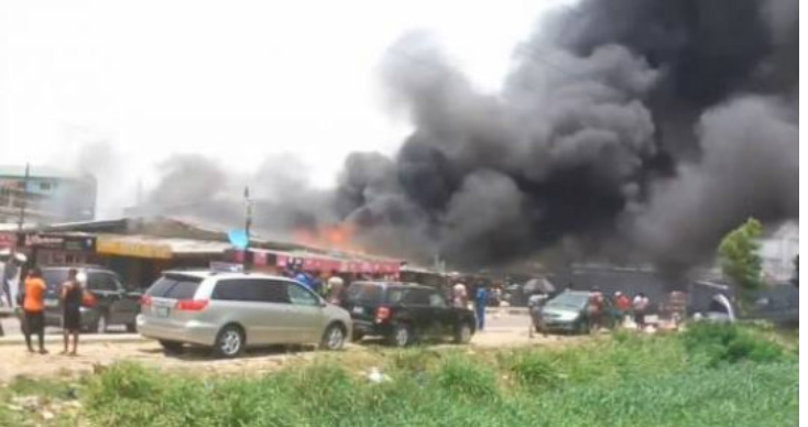 Tragic! Gas explosion triggers fire in Surulere