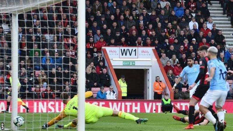 EPL: Mahrez breaks Bournemouth resistance as City go top