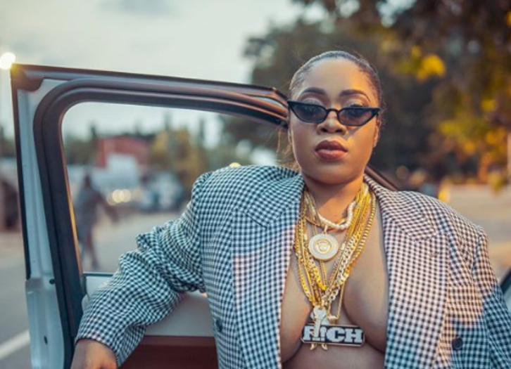 Moesha Boduong cause stir with braless birthday pictures