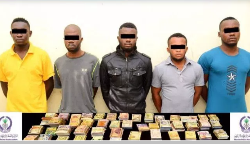 Identity of 5 Nigerians who robbed Bureau De Change in UAE revealed