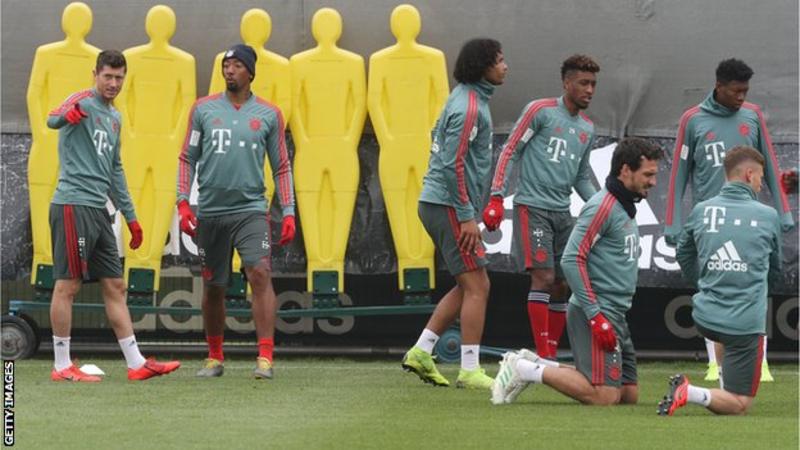 Bayern coach confirms Lewandowski, Coman training ground fight