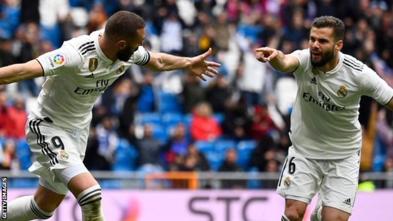 La Liga: Benzema doubles give Madrid late win over Eibar
