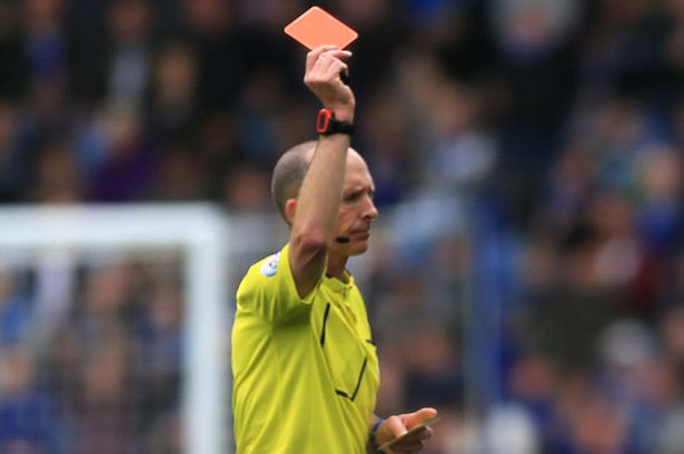 EPL: How referee Mike Dean reached 100 red cards
