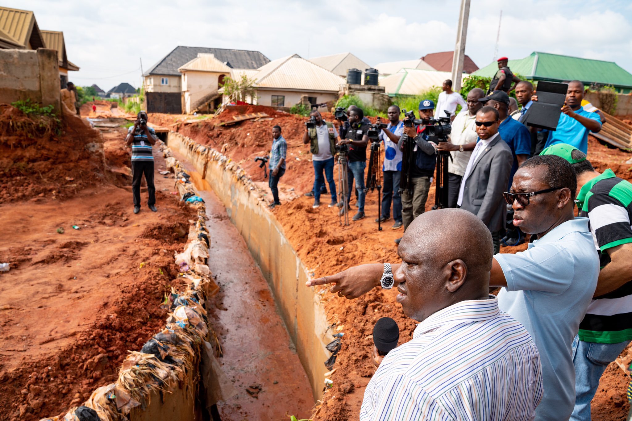 Flooding: Okowa directs all existing drainage channels be dredged