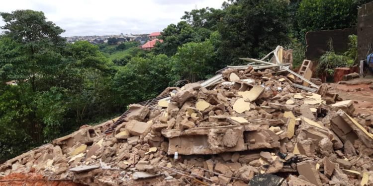 JUST IN: Three-storey building collapses in Onitsha