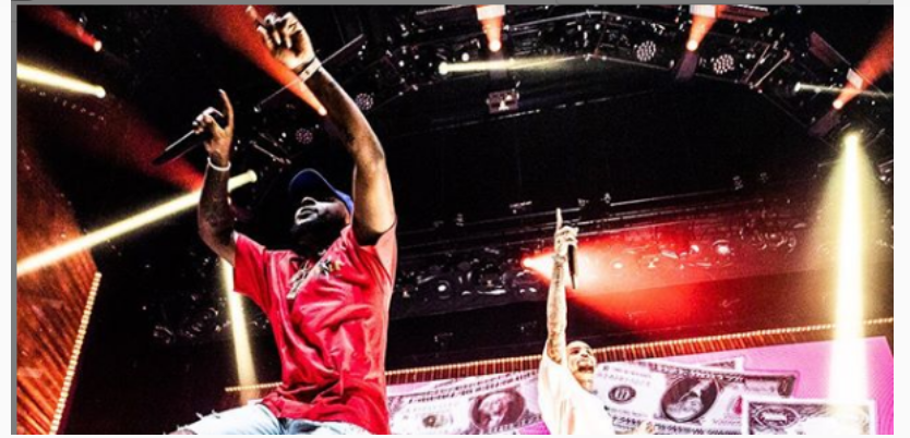 Davido performs alongside Chris Brown at Barclays Centre