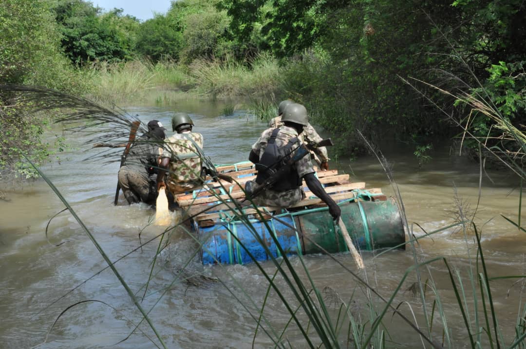 PHOTOS: Army troops tour Sambisa, other recaptured communities