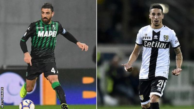 Two Italian players banned for blasphemy