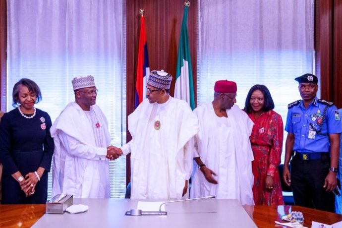 Rerun, By Elections: Buhari meets INEC chair, IGP; warns against rigging