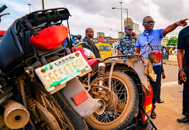 Commuters berate Lagos Govt as ban on Okadas, tricycles commences today [Photos]