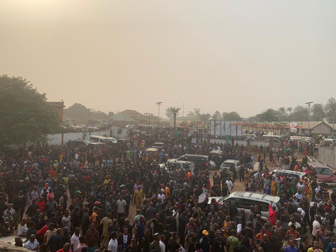 Ihedioha: Umahi leads PDP protest in Ebonyi, demands reversal of judgement in 24hrs