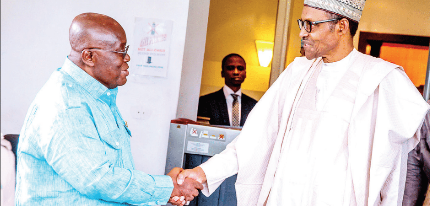 Buhari explains to Ghanaian President why Nigeria shut borders, reveals when borders would be opened