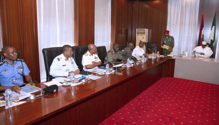 Inside story of Buhari’s meeting with Security Chiefs