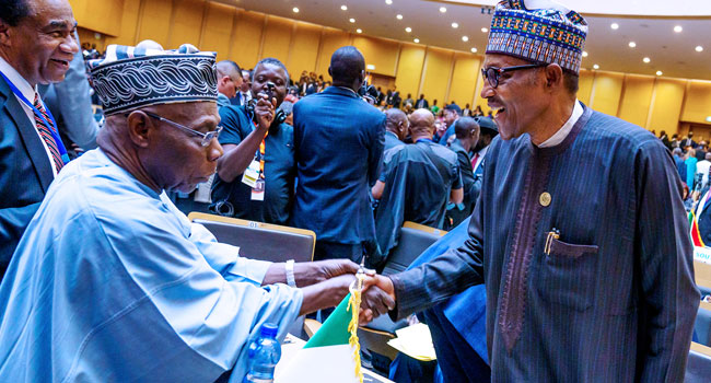 Photos: Buhari, Obasanjo, other African leaders meet at AU Summit