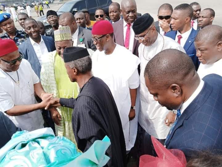 Osinbajo, Lawan, El-Rufai, Wike storm Warri for Omo-Agege's thanksgiving [Photos]