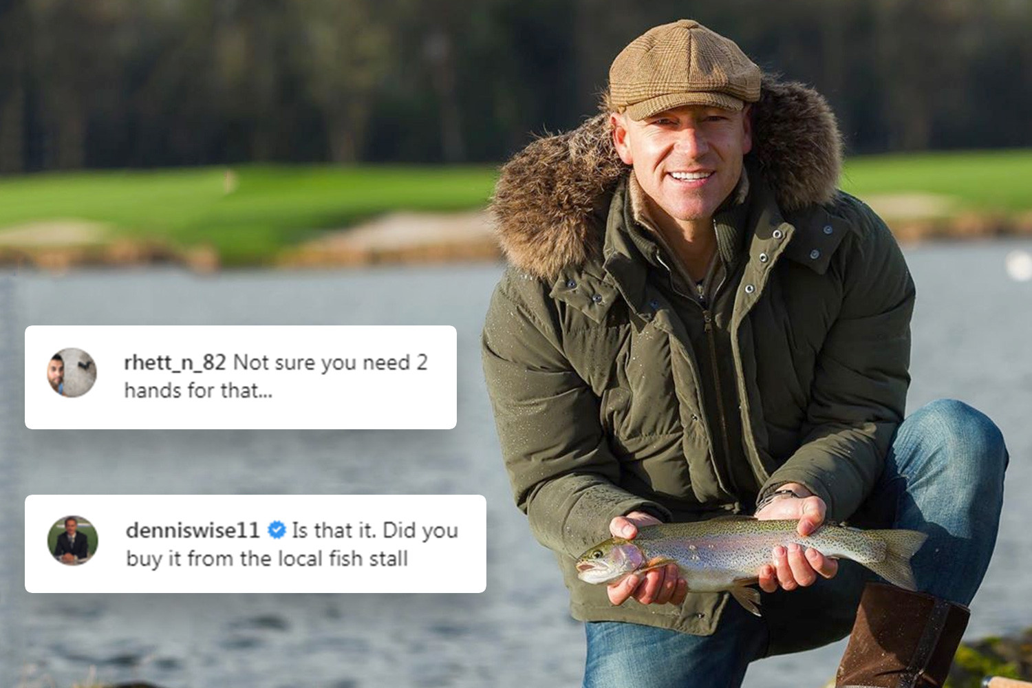 John Terry mocked for posing with a small fish