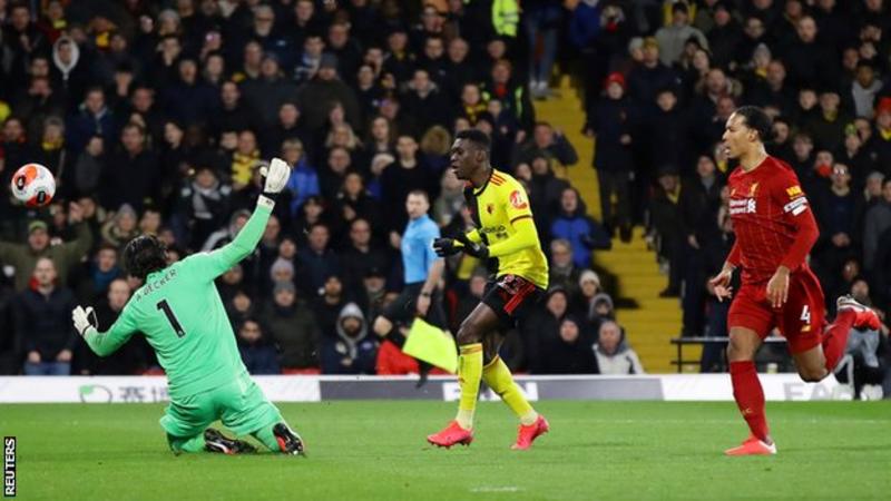 EPL: Watford hand Liverpool first defeat of season