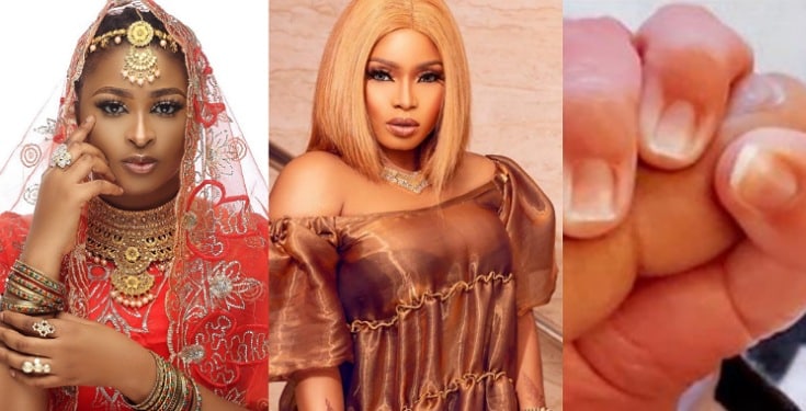 Halima Abubakar, Etinosa fight dirty over stolen baby picture