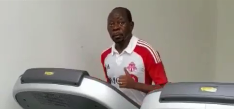TNG Exclusive: Oshiomole keeps fit, visits the gym[VIDEO]