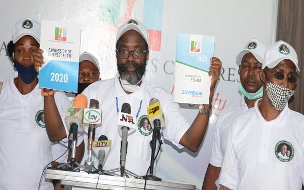 JUST IN: Group obtains APC nomination form for Obaseki hours after Ize-Iyamu picked his [Photo]