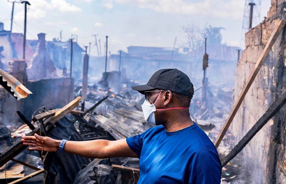 Ogbeogonogo: Delta market fire remains mysterious