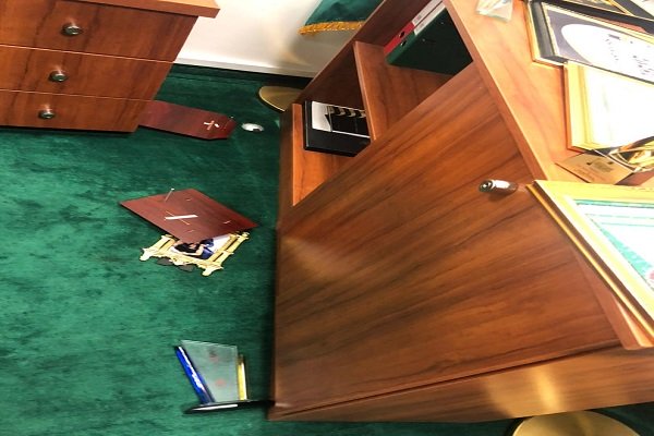 Photos: Hoodlums break into, ransack Reps spokesman’s office