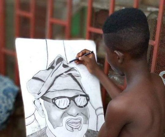 Akeredolu hunts for young boy who drew his portrait