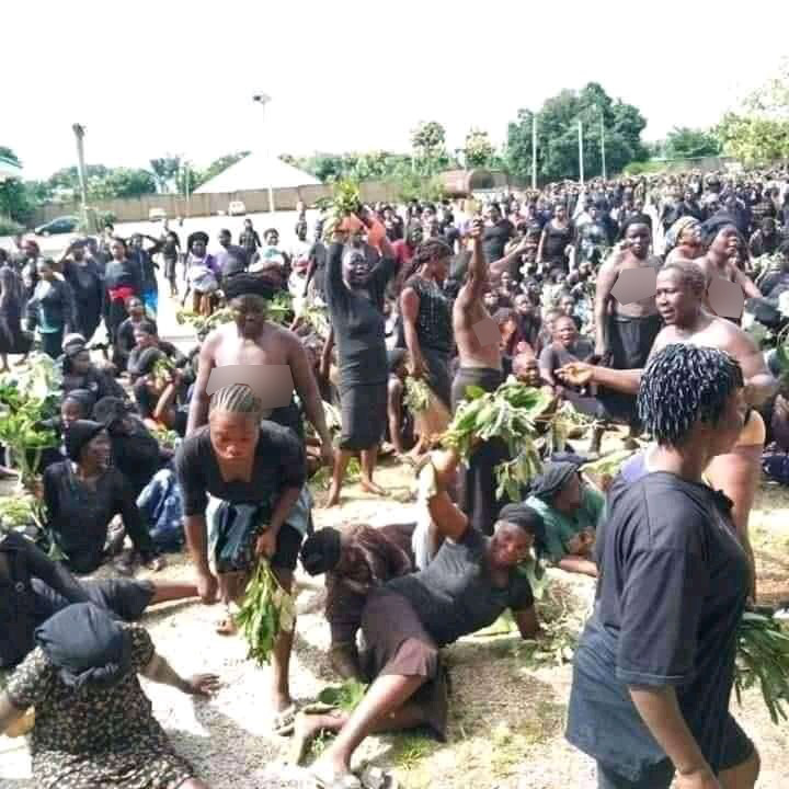 PHOTO NEWS: Unclad women protest herdsmen killings, attacks in Zangon Kataf