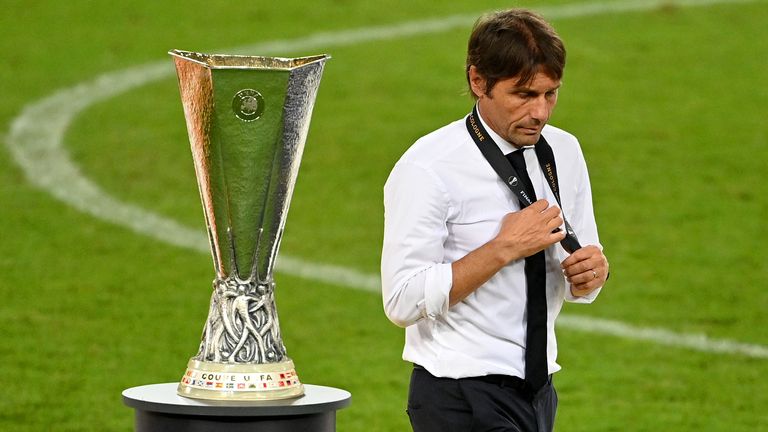 Conte unsure of coaching Inter next season after losing Europa Cup to Sevilla