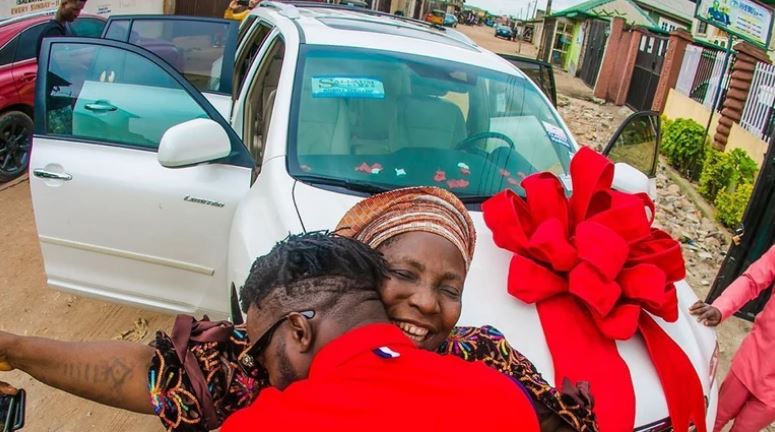 Laughter,  excitement as DJ Kaywise surprises mum with SUV