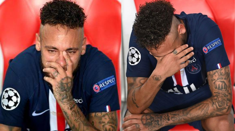 Photos: Moment Neymar, Mbappe shed tears after losing champions league to Bayern