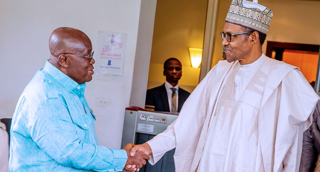 Ghana’s President, Akufo-Addo soft pedals promise to review $1m capital for Nigerian traders