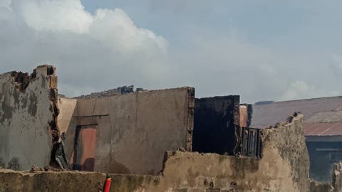 Fire engulfs one-storey building in Mushin, Lagos