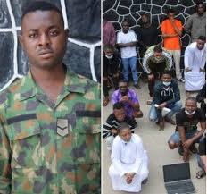 EFCC arrests serving soldier, 26 others for alleged internet fraud in Lagos [Photos]