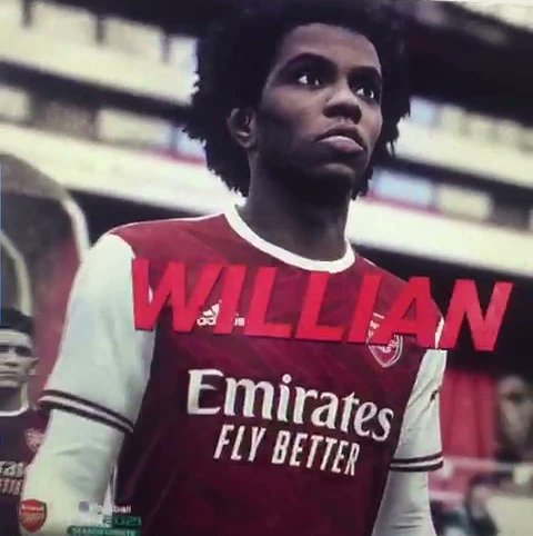 Willian shown in Arsenal jersey in leaked clip