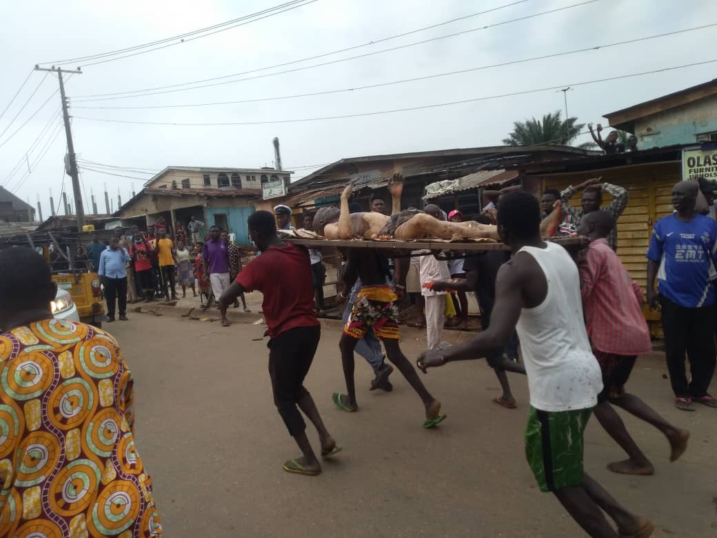 WARNING: Graphic photos, videos from scene of Lagos, Ogun community gas explosion