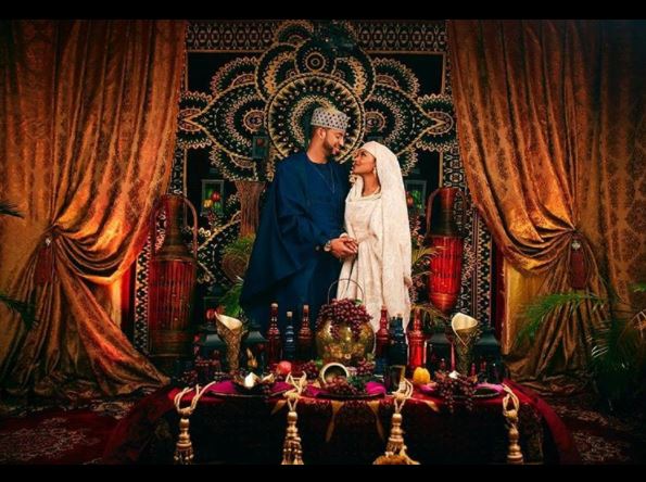 Photos: Buhari’s daughter, Hanan weds Fashola’s aide in Aso Villa