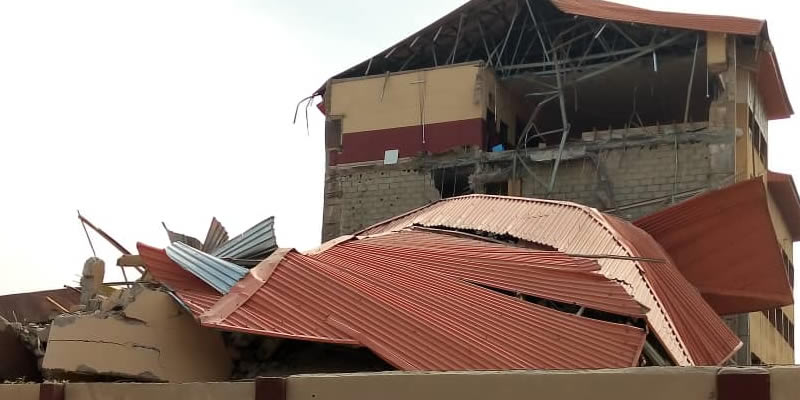Anxiety as school building collapses in Lagos[PHOTOS]