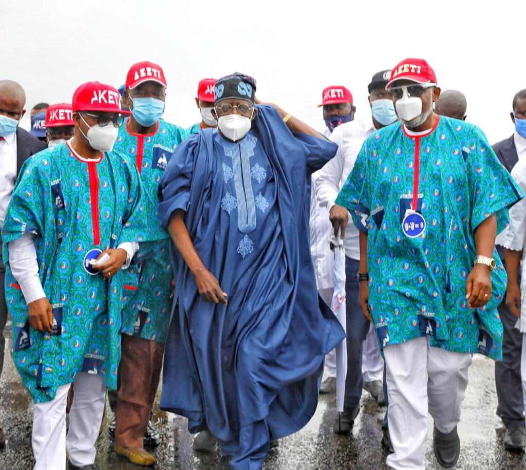 Photos: Tinubu, Akande, other APC chiefs storm Ondo for Akeredolu