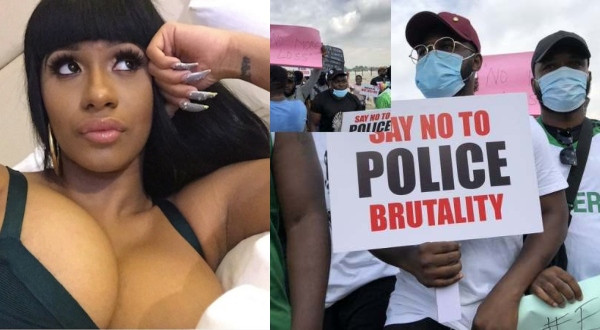 #ENDSARS: Cardi B reacts to protests