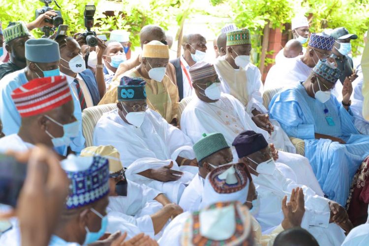 Tinubu, Lawan, El-Rufai, Kwankwaso, others at Atiku’s son’s wedding [Photos]